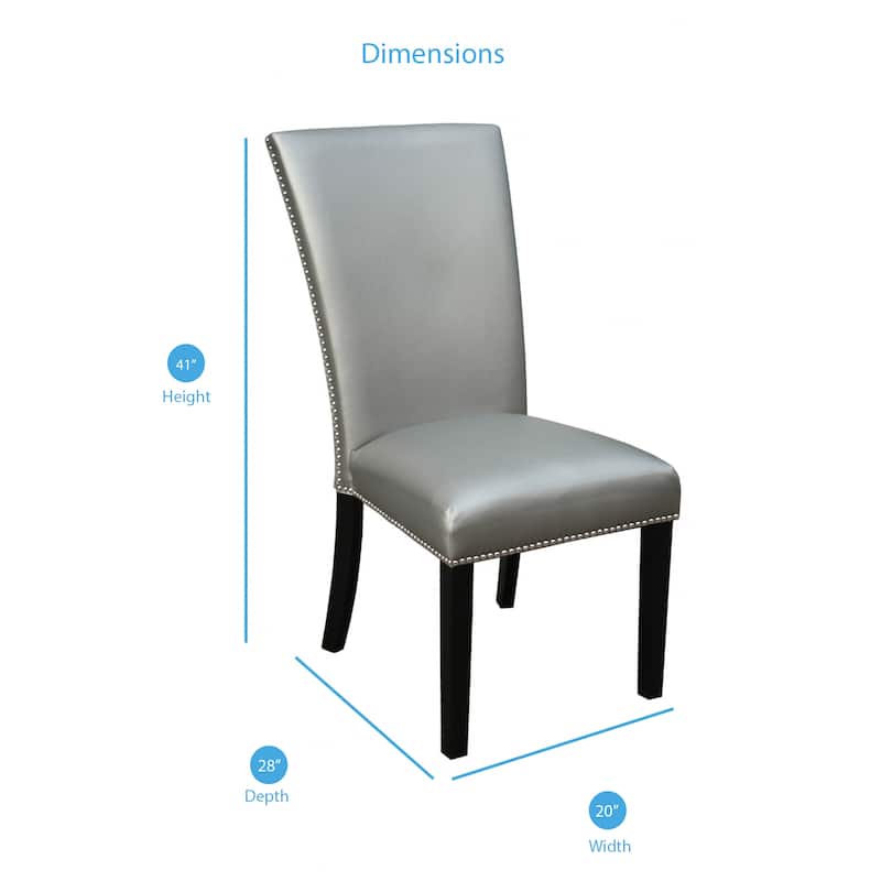 Steve Silver Mhlanga Modern Dining Chair (Set of 2) - Silver