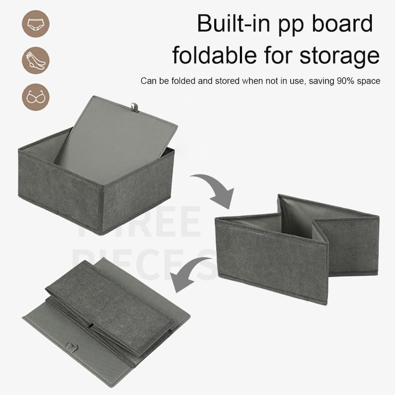 8-in-1 Foldable Underwear Storage Basket - Drawer-Style Organizer for Clothes, Compact & Portable for Indoor & Outdoor Use(Maybe