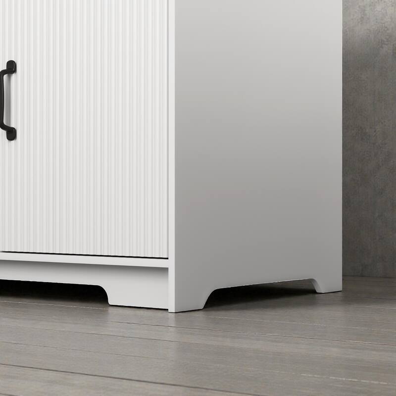 4 Door Wardrobe Closet with Mirror and LED Light, Wooden Wardrobe Cabinet with 2 Drawers Hanging Rod and Shelves