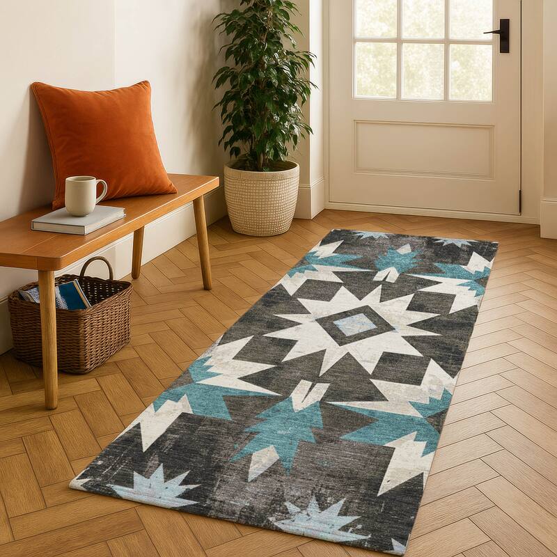 Premium Washable Super Soft Mayfield Rug - Coffee - 2'3" x 7'6"