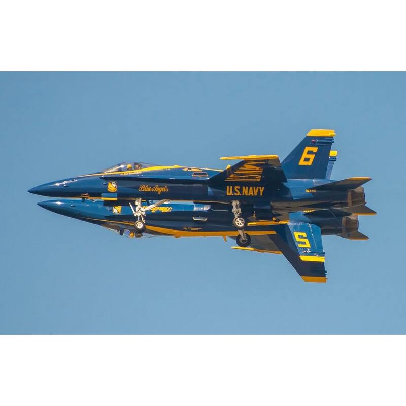 WC001 Blue Angels Airplane Stunt Group by Wayne Collamore Art Poster - Print On Demand - 24 x 36 Inch