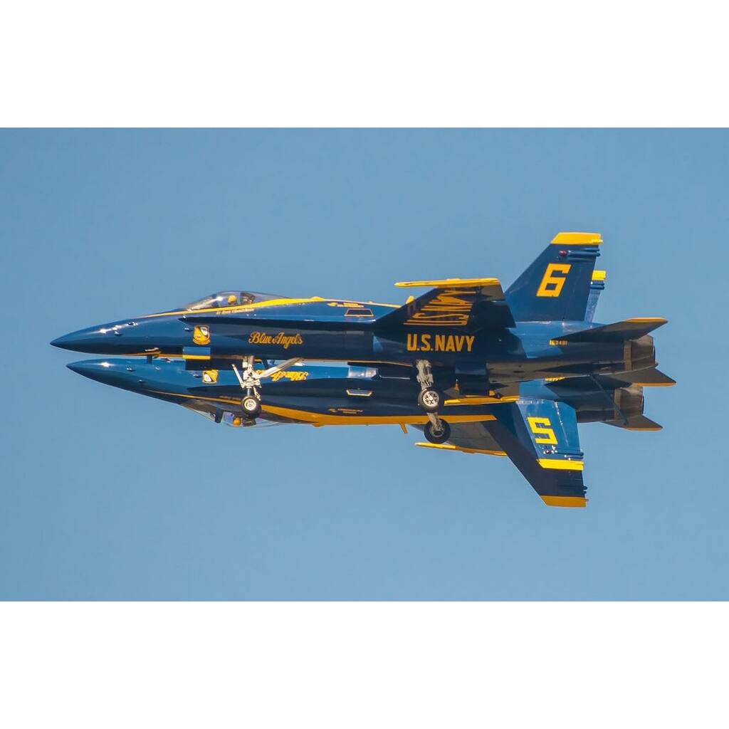 WC001 Blue Angels Airplane Stunt Group by Wayne Collamore Art Poster - Print On Demand - 24 x 36 Inch