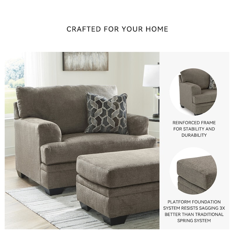 Signature Design by Ashley Stonemeade Oversized Chair - 50" W x 41" D x 39" H