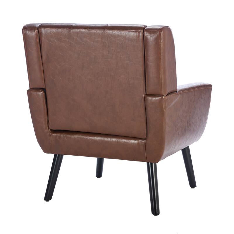 20.4'' Seat Wide Accent Chair with Tufted Back,Upholstered Armchairs for Living Room