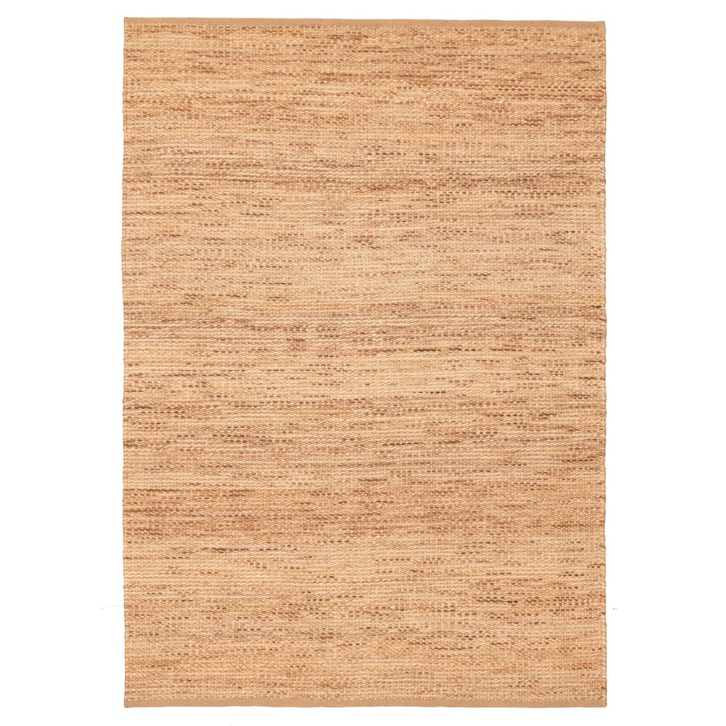 ECARPETGALLERY Flat-Weave Palas Denizli Tan Jute Kilim - 5'3 x 7'7