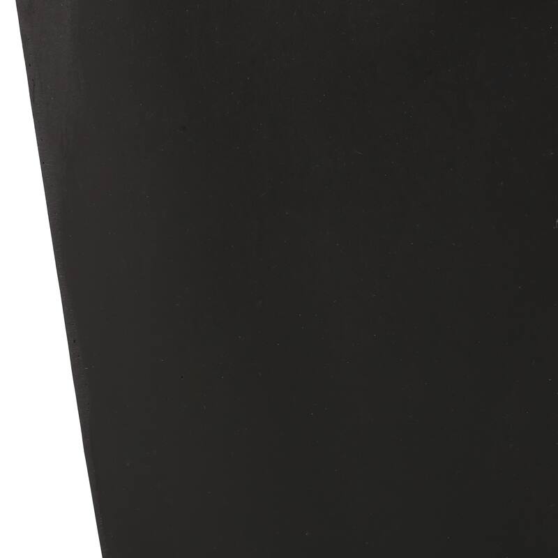 ELLA L 13 Tall Black Magnesium Oxide Planter 13x13x28.5 Inch Tapered Outdoor Modern Garden