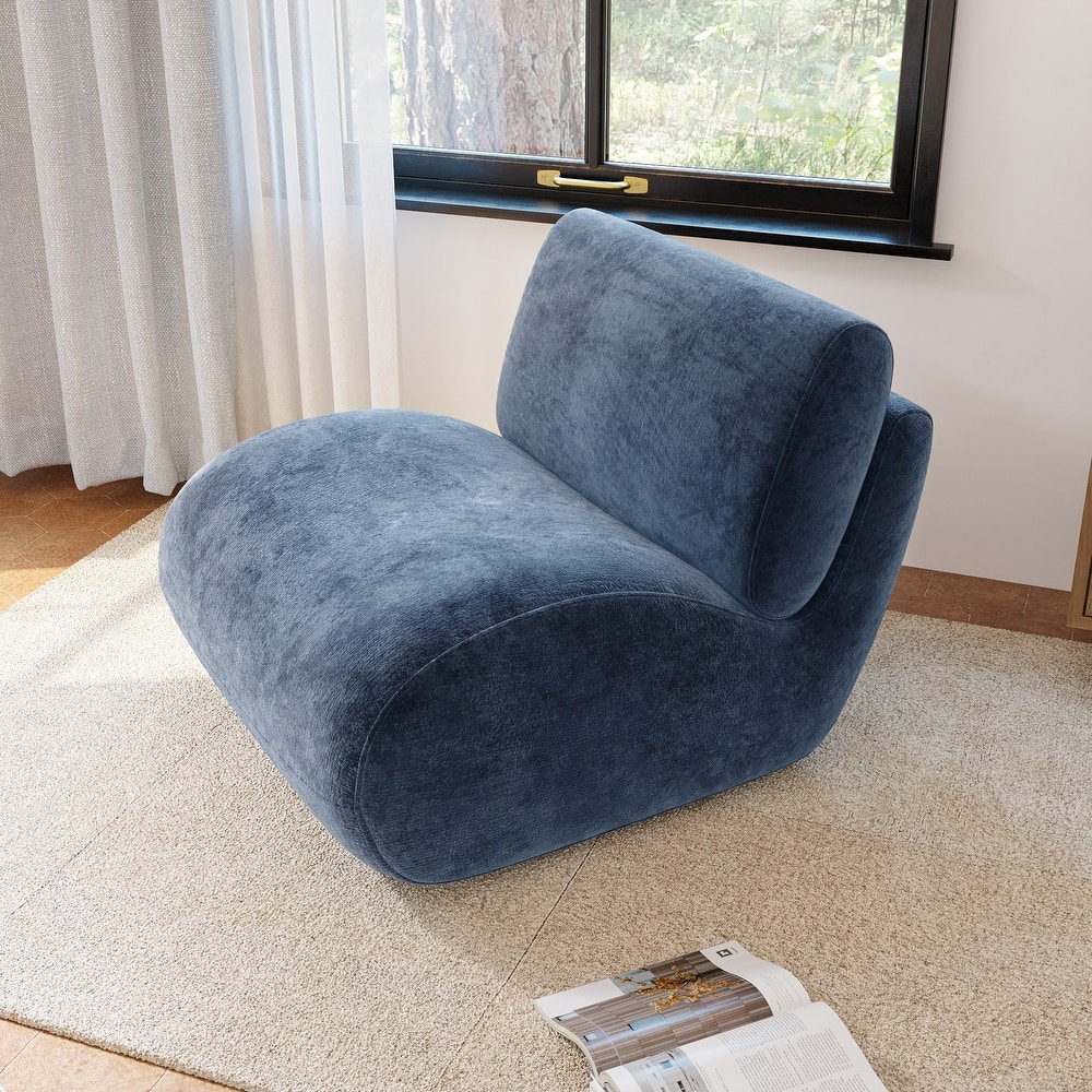 Low Back Upholstered Swivel Accent Chair