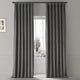 preview thumbnail 40 of 165, Exclusive Fabrics Signature Plush Velvet Hotel Blackout Curtains (1 Panel) - Luxury Soft Drapery for Light Control & Elegance 50 X 108 - Nightlife Grey