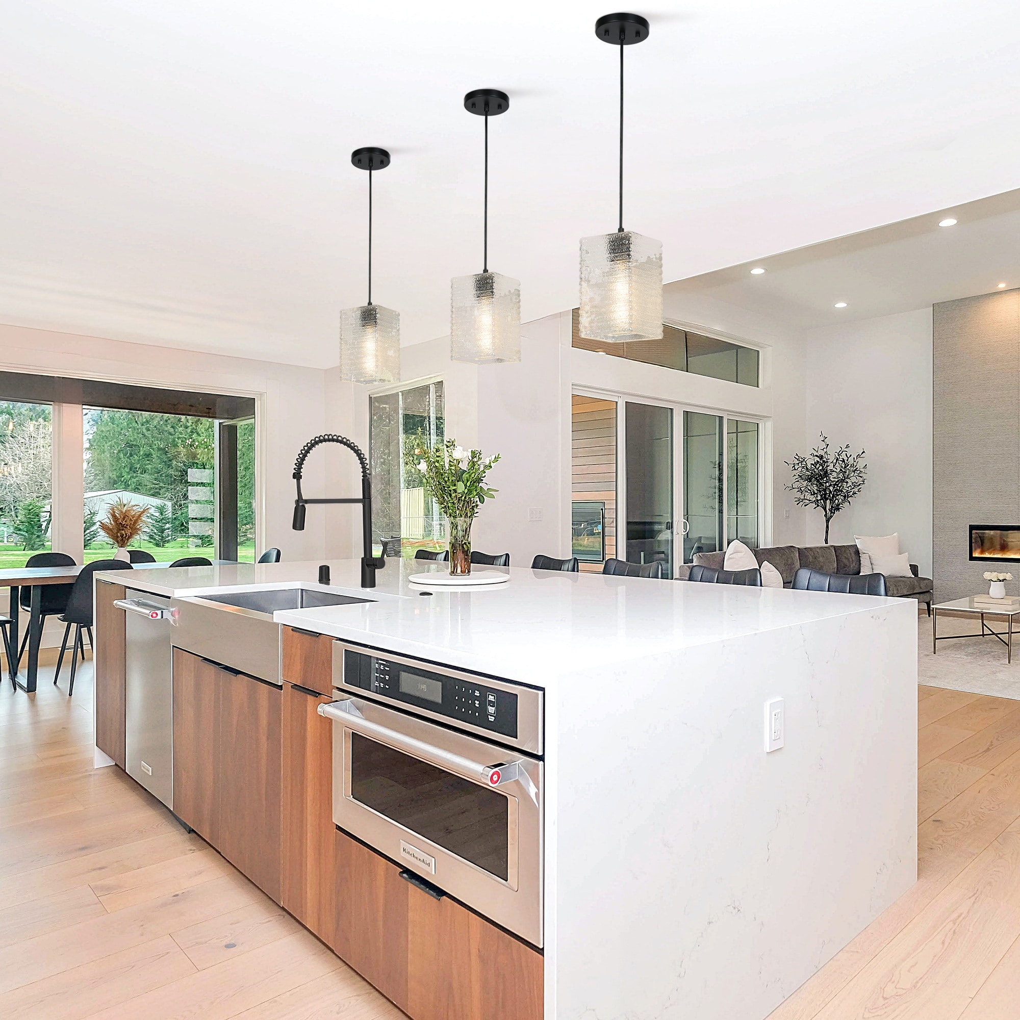 Rectangular shade chandelier on sale