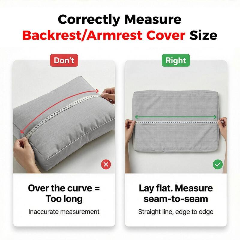 FINCATI 28" × 28" Outdoor Cushion Cover, Sofa Cushion Replacement Slipcover, Patio Seat Cover 28 Inches (COVER ONLY!)