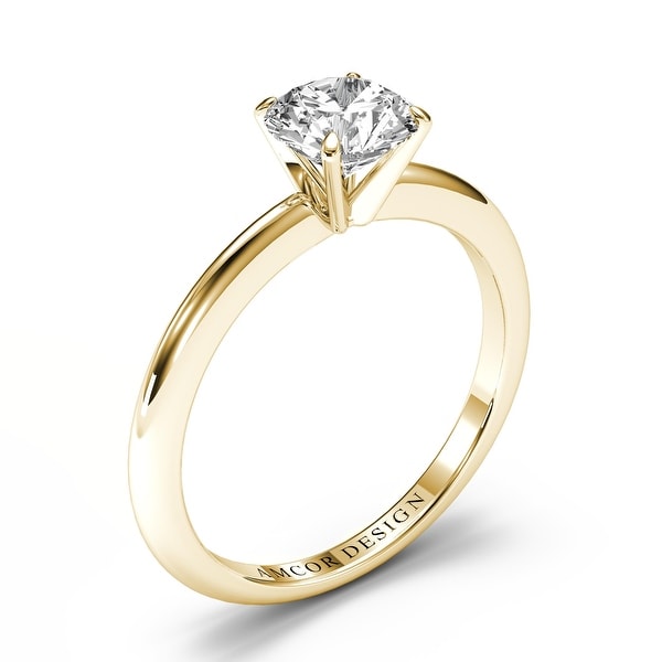Amazing Round Shape 1.90 Carat 14KT Solid Yellow Gold Solitaire Wedding Ring