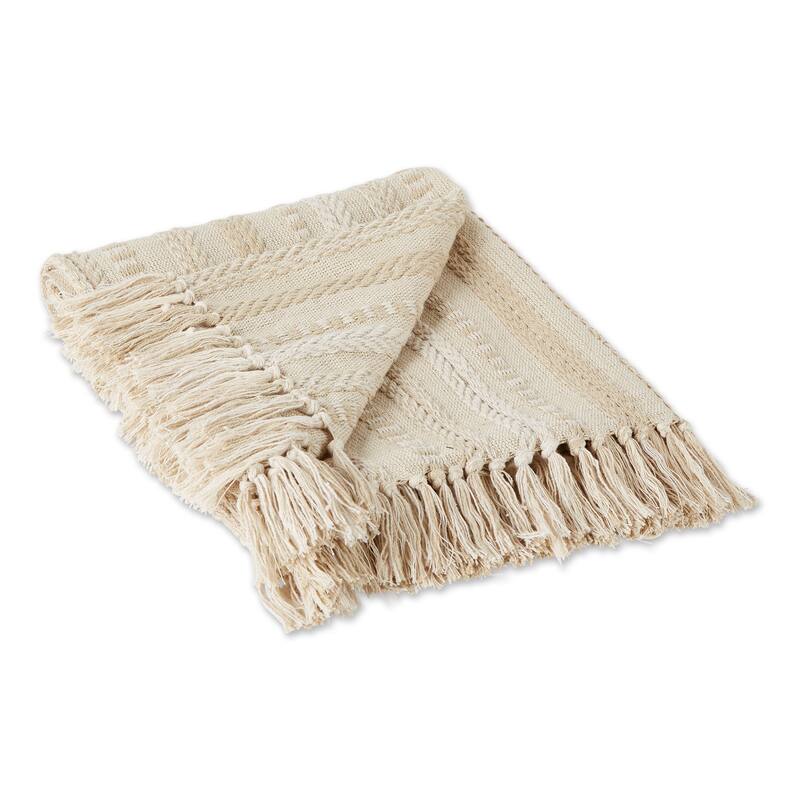 DII Braided Stripe Decorative Throw