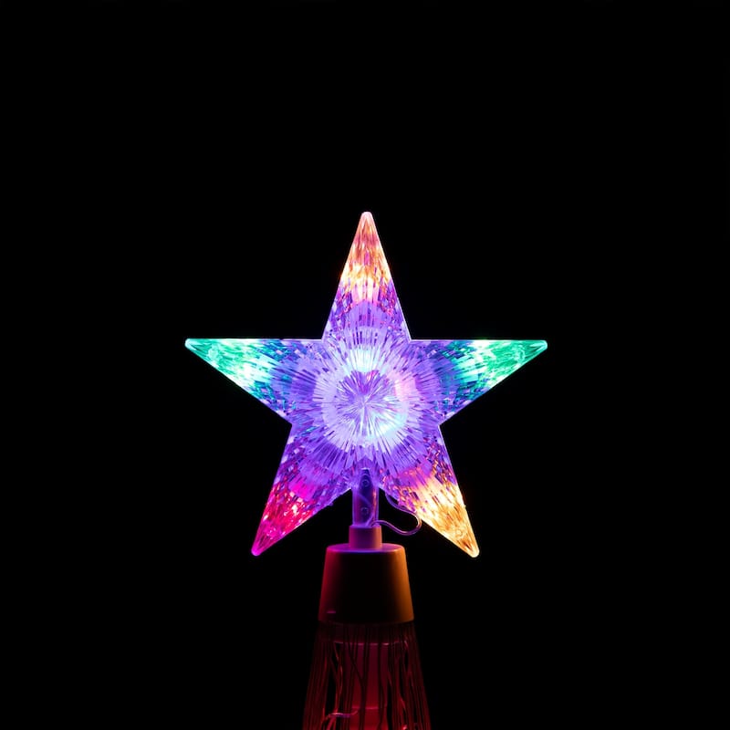 LED Lighted Show Cone Christmas Tree Outdoor Decoration 6' Multi-Color - White