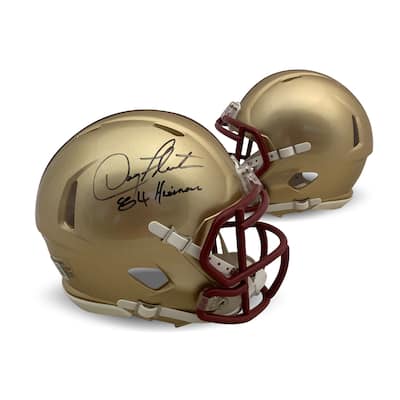 Doug Flutie Autographed Boston College Eagles Signed Football Mini Helmet Heisman 1984 Beckett COA - 8'6" x 11'6"