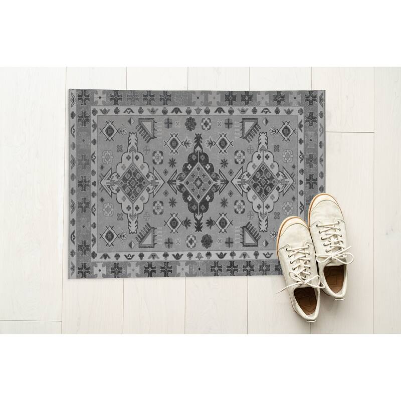 MODERN PERSIAN GREY Outdoor Mat By Kavka Designs Bed Bath & Beyond