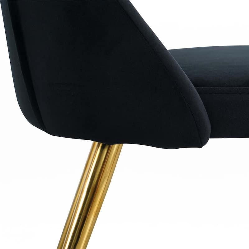 Velvet Dining Chairs(set of 4) - Black