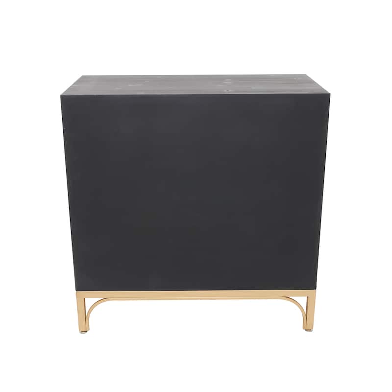 Black Wood Contemporary Cabinet - 32 x 16 x 32