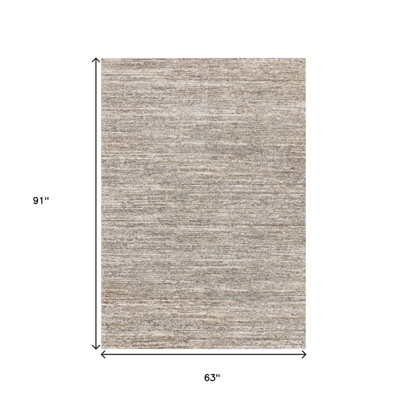 HomeRoots Abstract Modern Rectangle Area Rug - 5' X 8'