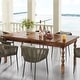 preview thumbnail 3 of 8, 62 Inch Farmhouse Dining Table for 4-6 People, Rectangle Kitchen Dinner Table