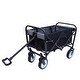 preview thumbnail 10 of 62, Foldable Wagon Cart with Strapping System, Utility Wagon Cart for Camping Shopping Sports Gardeing Fishing All-Terrain Wheels
