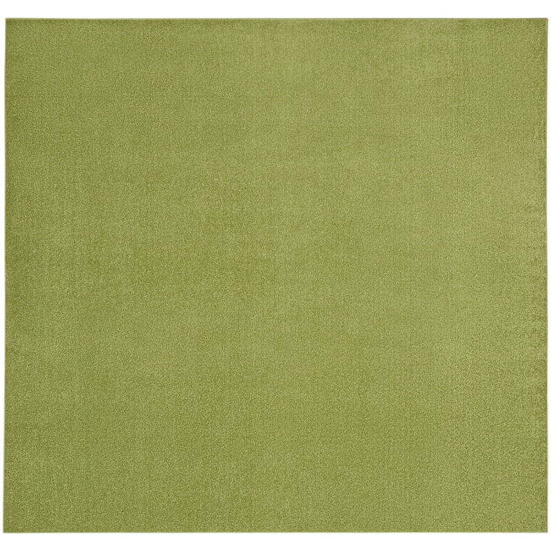 Nourison Modern Solid Indoor/Outdoor Area Rug - 9' Square - Green