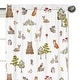preview thumbnail 3 of 3, Sweet Jojo Designs Woodland Forest Animals Boy Girl Gender Neutral Unisex 84in. Window Treatment Curtain Panel Drapes Pair Bear