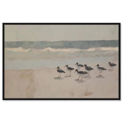 Seagulls at the Beach II Canvas by Art Remedy