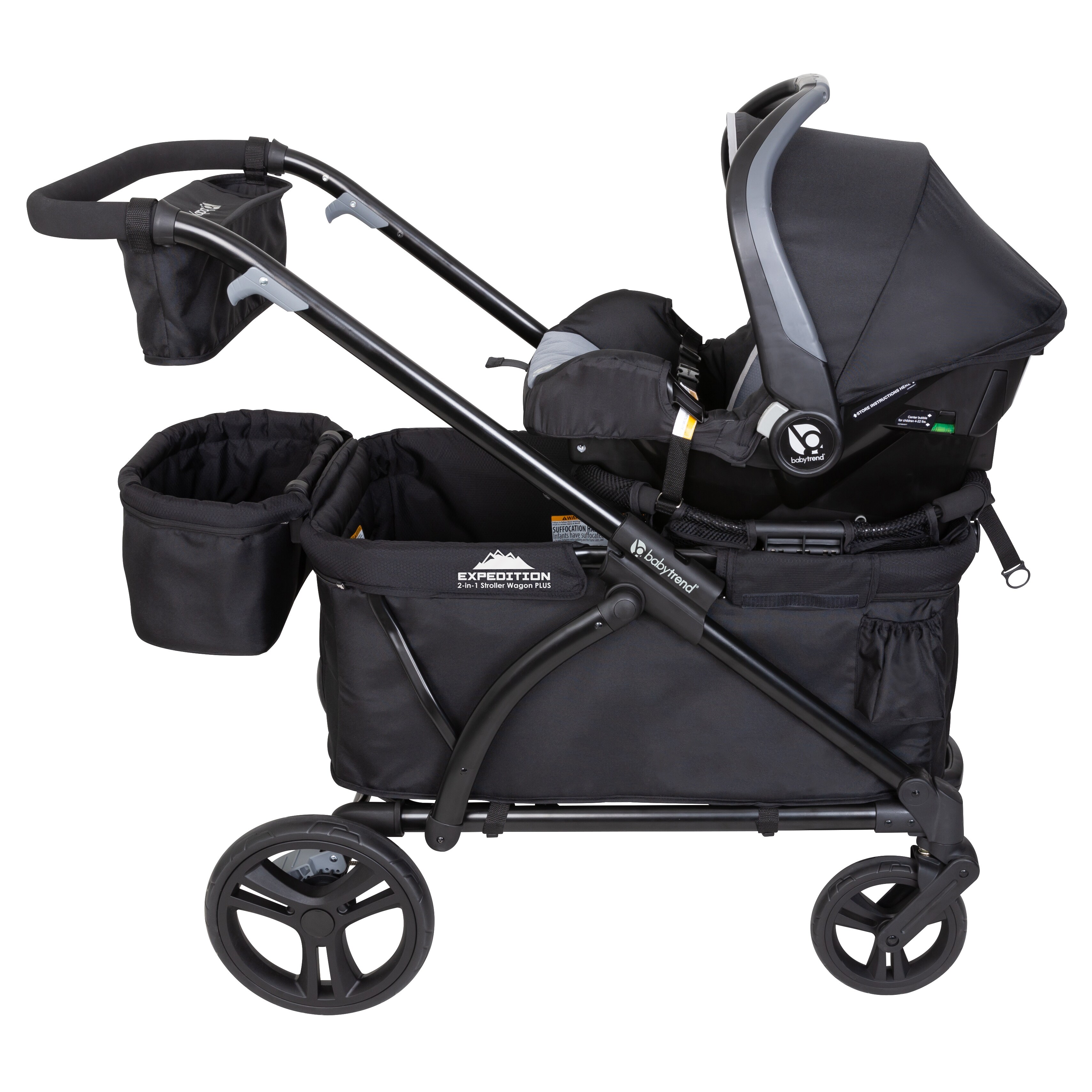 Shop Baby Trend Expedition 2 In 1 Stroller Wagon Plus Ultra Black Overstock 31294059