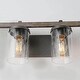 preview thumbnail 13 of 16, Modern Farmhouse 3-Light Bathroom Vanity Light Cylinder Metal Wall sconces