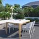 Option White Table & White Chairs with Aluminum Legs