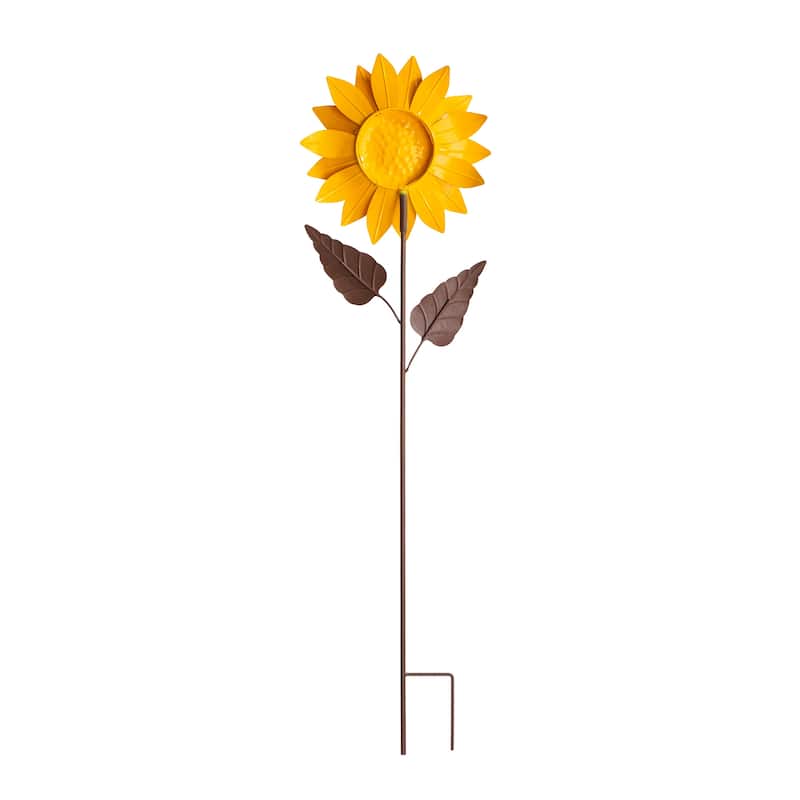Glitzhome Fall Harvest Metal Yard Stake Hanging Decor for Thanksgiving (2-3 Functions)