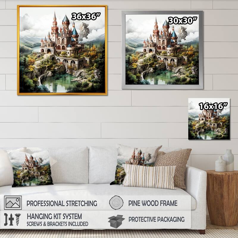castle living room drawing