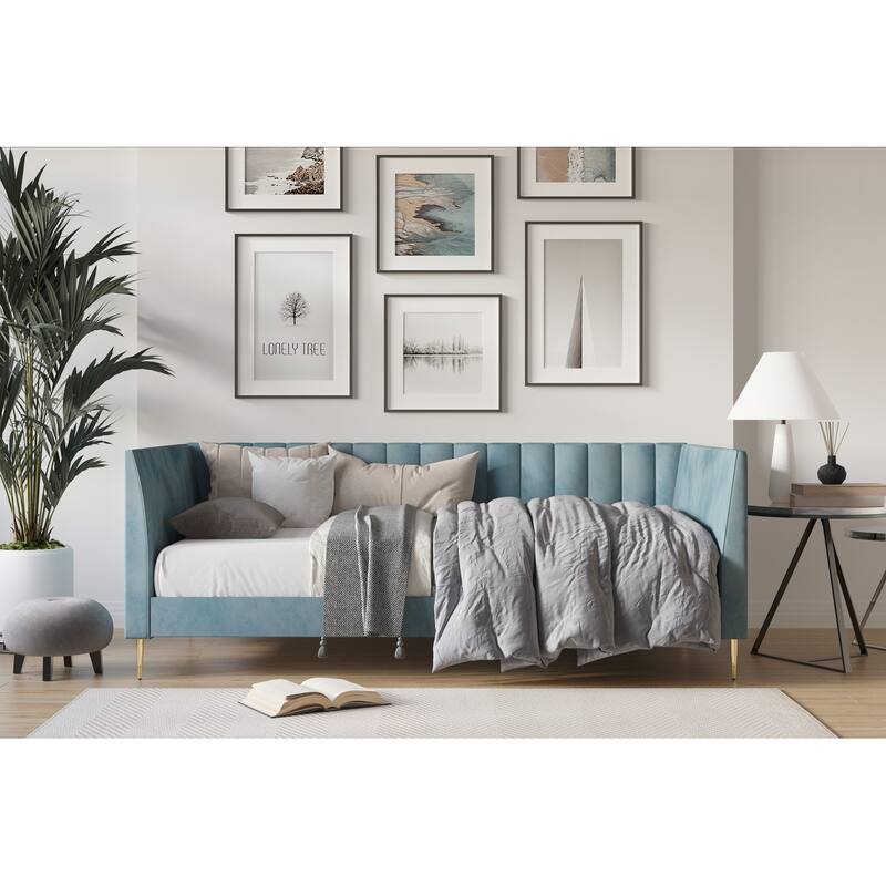 Delano Upholstered Twin Daybed - Blue