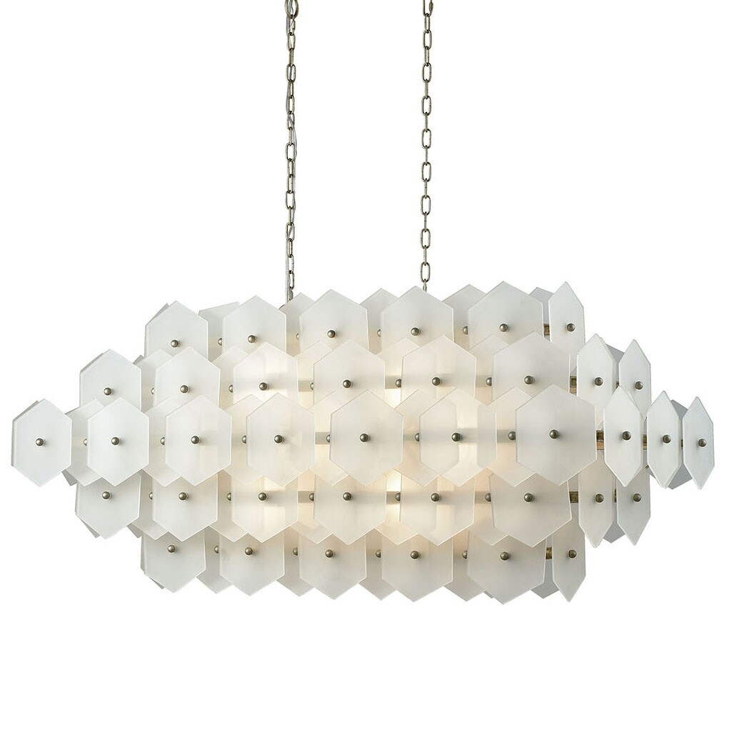 Elk Home D3598  Cash 14 Light 51" Wide Linear Chandelier - Chandeliers For Bedrooms by Overstock.com