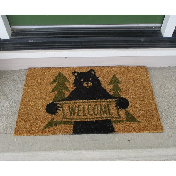 Shop Bear Greeting Doormat Ships To Canada Overstock 10449198