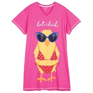 Shop Hatley Women S Hot Chick Sleep Shirt Pink Nightshirt On