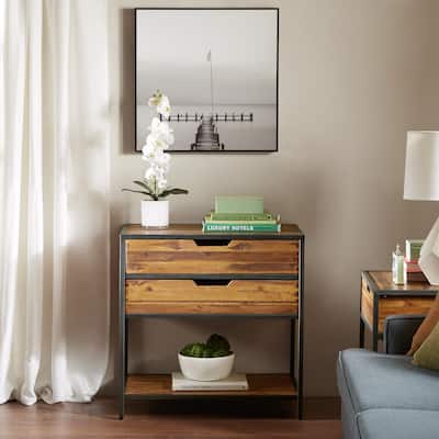 Madison Park Ryker Natural/Graphite Accent Chest