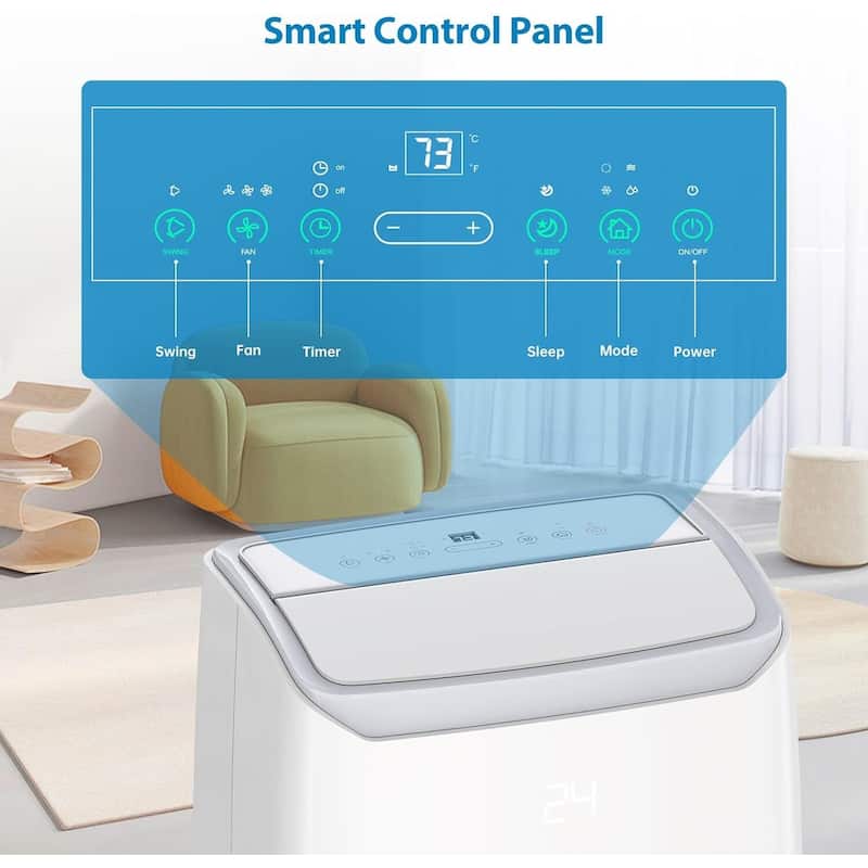 12000 BTU Portable Air Conditioner with Remote Control