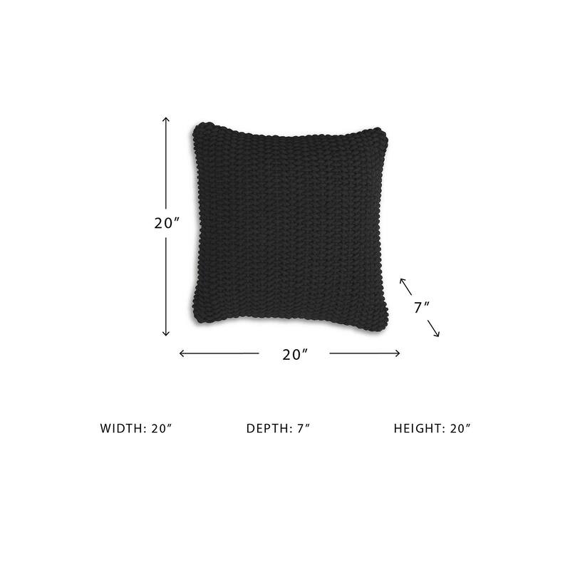 Signature Design by Ashley Renemore Black Pillow (Set of 4)