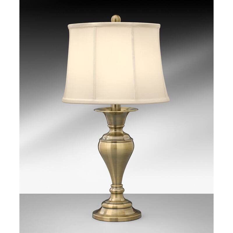 Dover 29 in. Satin Antique Brass Table Lamp