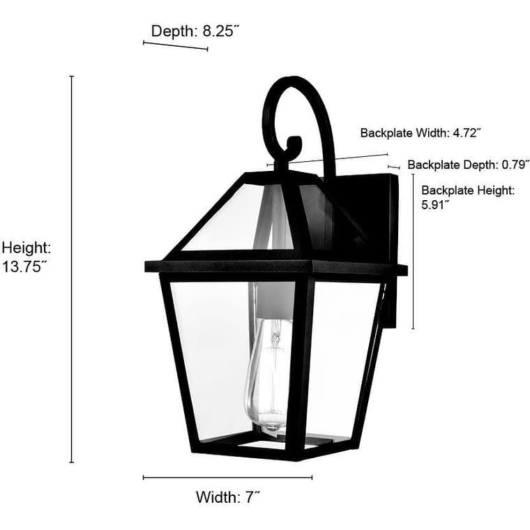 Millennium Lighting 92401 Eston 14" Tall Outdoor Wall Sconce with