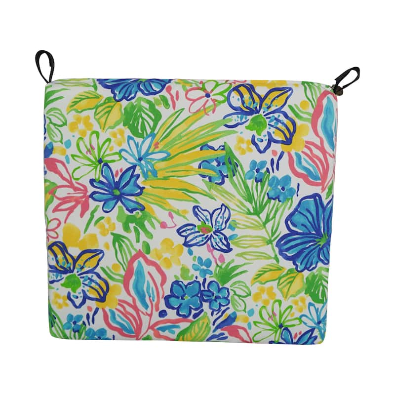 20-inch by 19-inch Indoor/Outdoor Chair Cushions (Set of 2) - 20 x 19