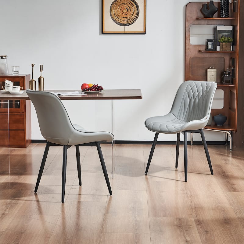 Modern Dining Chairs Set of 2 Upholstered Dining Room Chairs