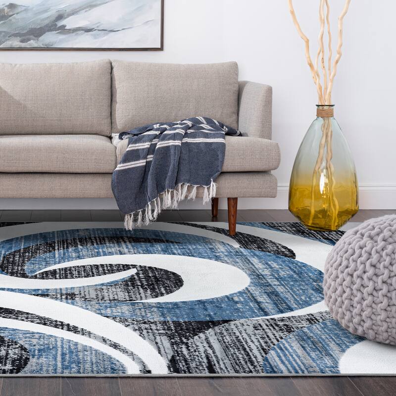 Wyman Modern & Contemporary Abstract Indoor Area Rug