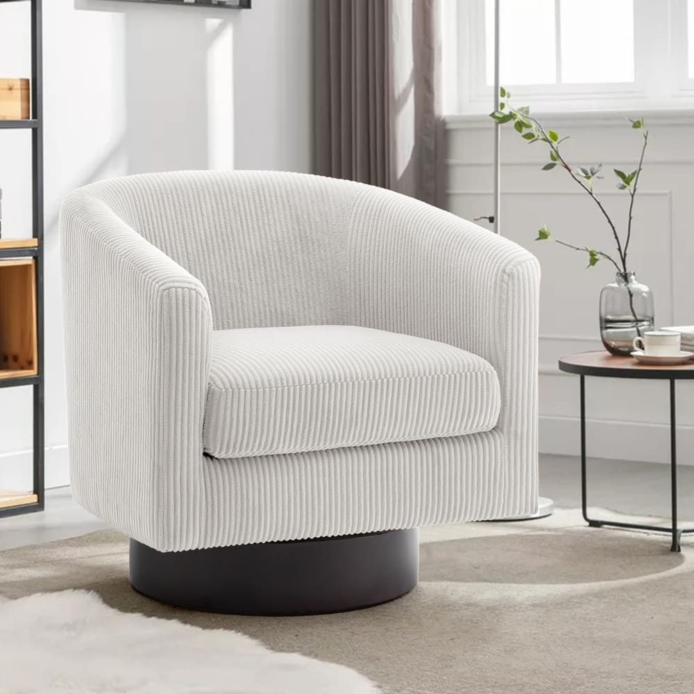 Modern 360° Swivel Barrel Accent Chairs by DREAMSIDEA