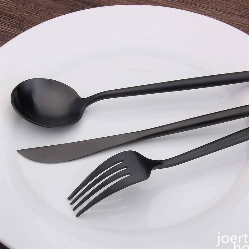 30-Piece Stainless Steel Satin Finish Flatware Set - 10.2*2.9inch