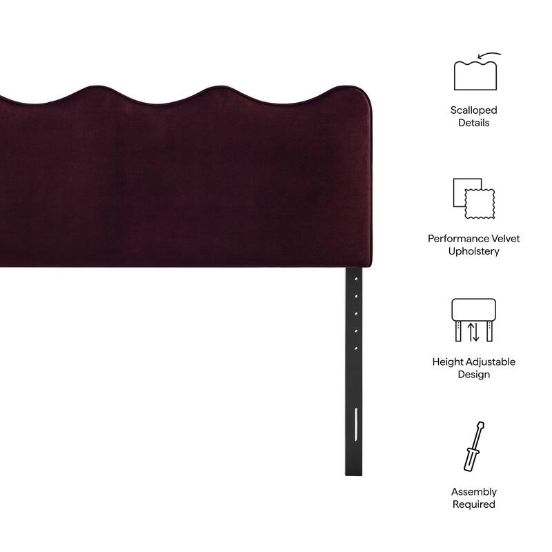 Athena Stain-Resistant Performance Velvet Headboard