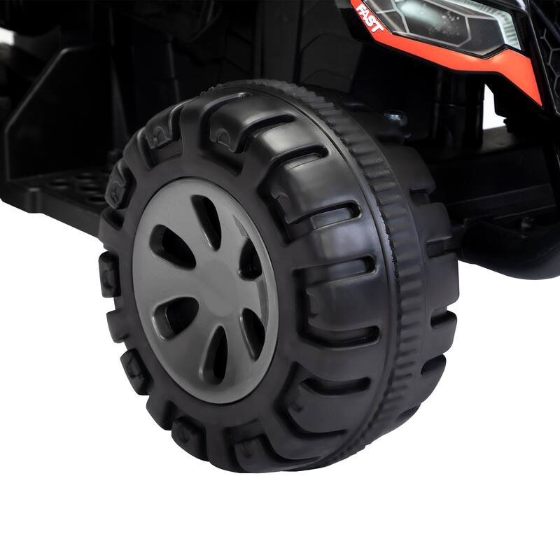 Battery-Powered 6V Kids ATV Ride On Quad Car with MP3 Player, Fog Spray, and LED Lights, Ride-on Vehicle Toy for Toddlers