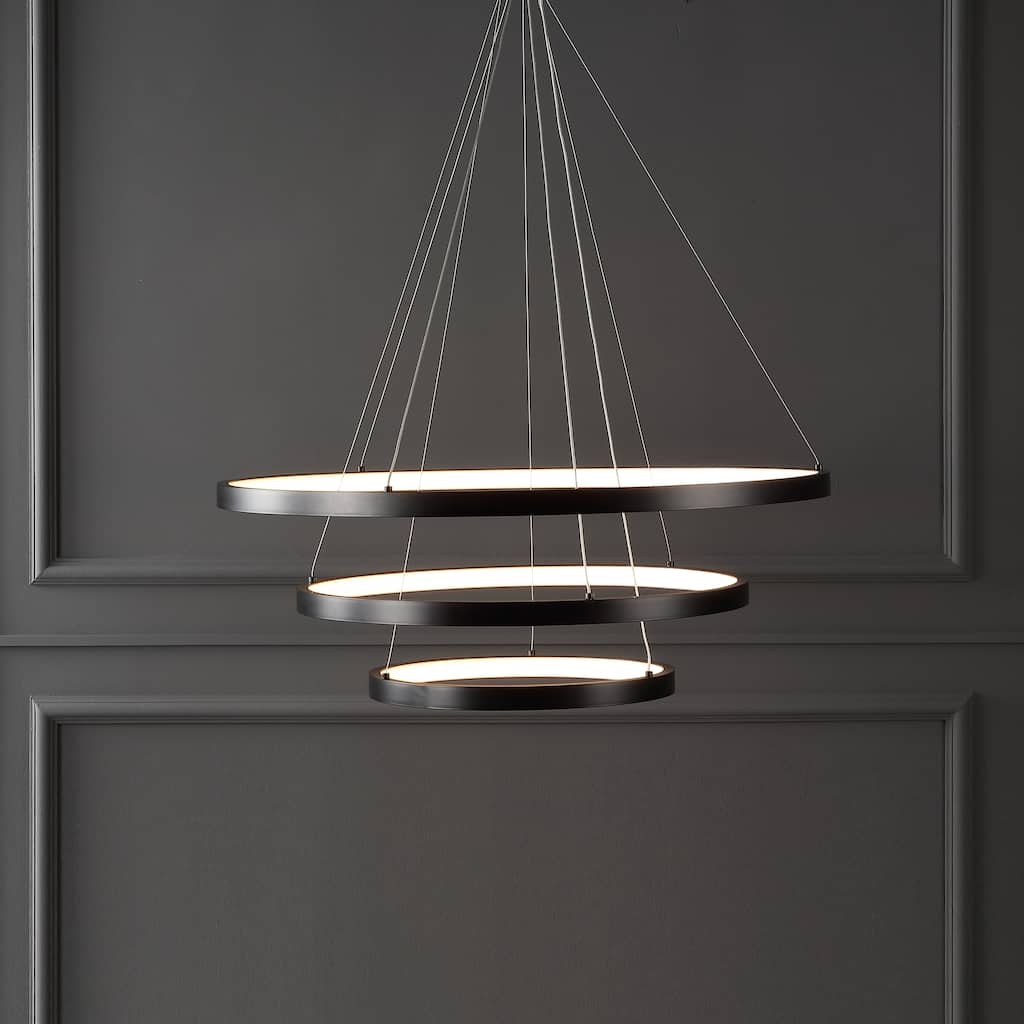 SAFAVIEH Couture Genoveva 3 Tier Chandelier - 32 In W x 32 In D x 22251 In H