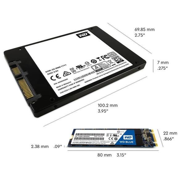 Shop Wd Blue Wds100t2b0a 1 Tb 2 5 3d Nand Internal Solid State